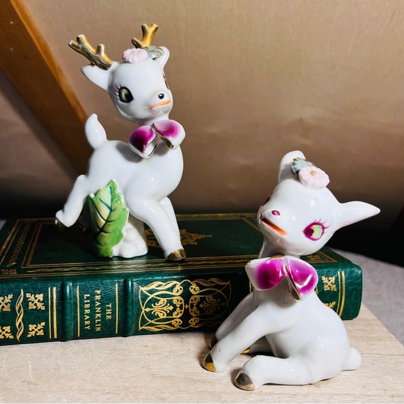Napco Other - Pair of Vintage Napco Poreclain Christmas Reindeer